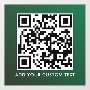 QR-Code Modern Einfach Stylisch Scannbar Fensteraufkleber