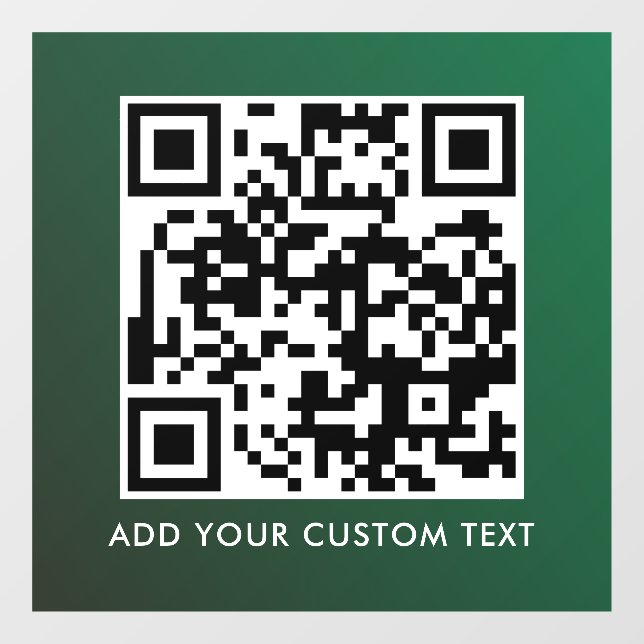 QR-Code | Modern Einfach Stylisch Scannbar  Fensteraufkleber (Blatt)