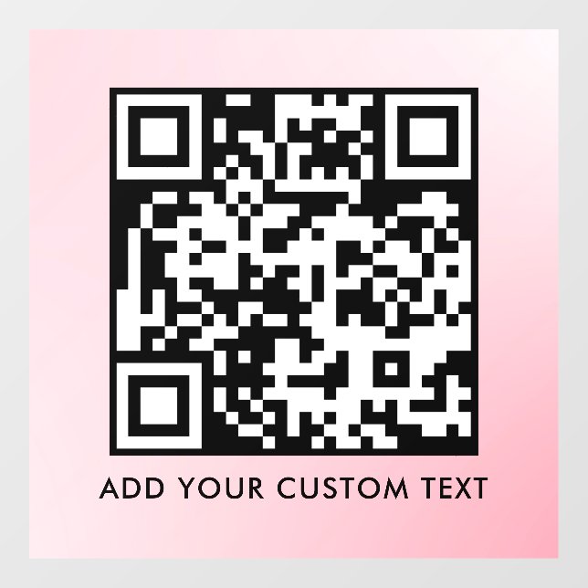 QR-Code | Modern Einfach Stylisch Scannbar  Fensteraufkleber (Blatt)