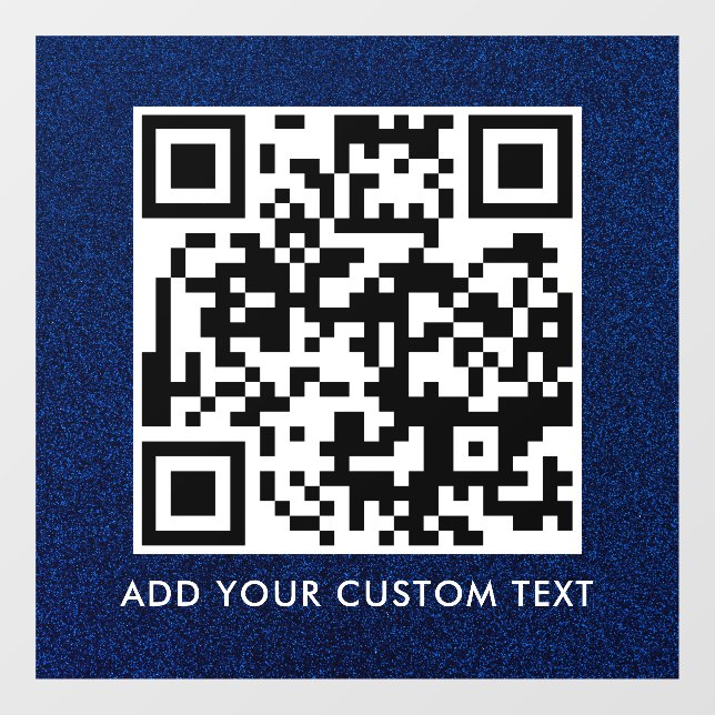 QR-Code | Modern Einfach Stylisch Scannbar  Fensteraufkleber (Blatt)