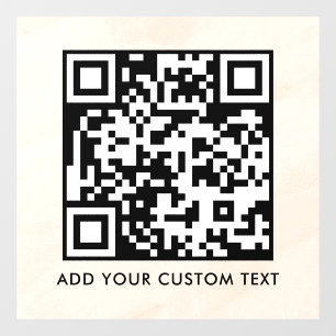 QR-Code Modern Einfach Stylisch Scannbar Fensteraufkleber