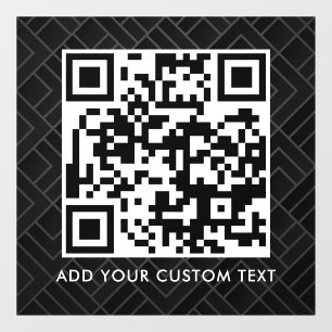 QR-Code Modern Einfach Stylisch Scannbar Fensteraufkleber