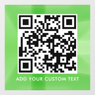 QR-Code Modern Einfach Stylisch Scannbar Fensteraufkleber
