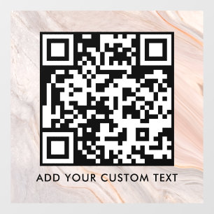 QR-Code Modern Einfach Stylisch Scannbar Fensteraufkleber