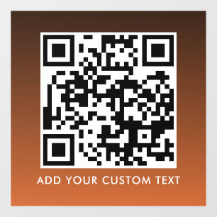 QR-Code Modern Einfach Stylisch Scannbar Fensteraufkleber