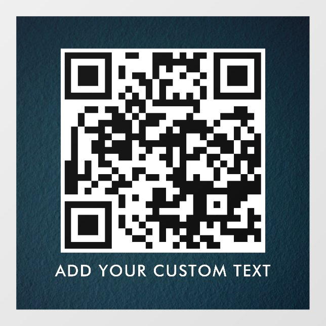 QR-Code | Modern Einfach Stylisch Scannbar  Fensteraufkleber (Blatt)