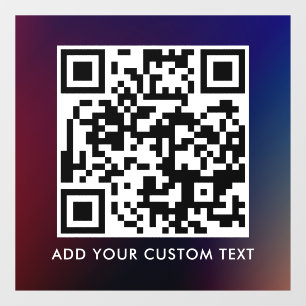 QR-Code Modern Einfach Stylisch Scannbar Fensteraufkleber
