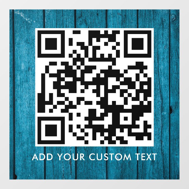 QR-Code | Modern Einfach Stylisch Scannbar  Fensteraufkleber (Blatt)