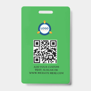QR-Code Modern schwarzes Geschäftslogo Event Ausweis