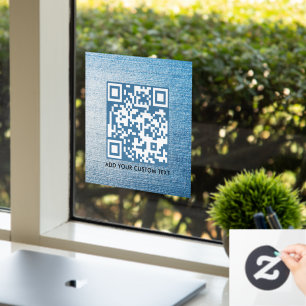 QR-Code Modern stilvoll scannbar Fensteraufkleber