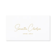 QR-Code Modern Stylisch Handschriftlich Gold Kursi