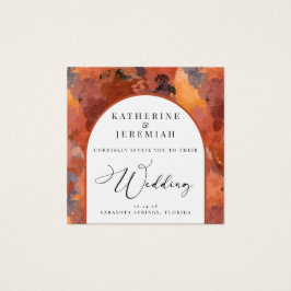 QR Code Moderne Faire-part de mariage Arche en ter