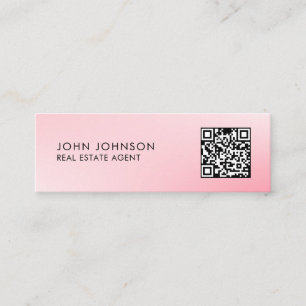 QR-Code moderne Mini-Geschäftskarte Mini Visitenkarte