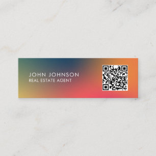 QR-Code Moderne Mini-Geschäftskarte Mini Visitenkarte