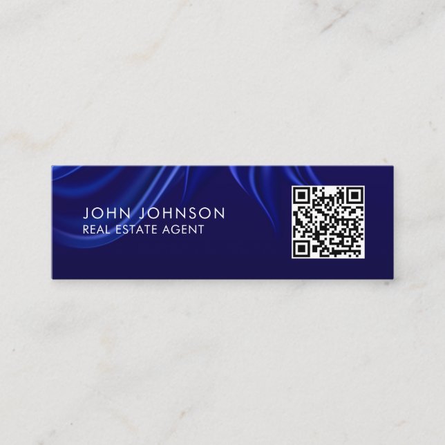 QR-Code moderne Mini-Geschäftskarte Mini Visitenkarte (Vorderseite)