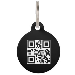 QR-Code Moderne, scannbare, wenn verlorene Haust Haustiermarke