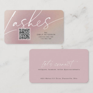 QR-Code moderne schicke, stilvolle lasche Visitenk Visitenkarte