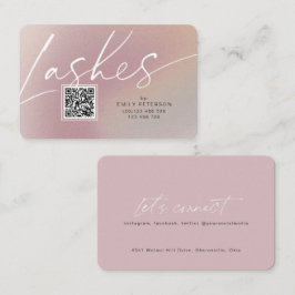 QR-Code moderne schicke, stilvolle lasche Visitenk Visitenkarte