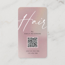 QR-Code Moderne schicke, trendige Haare stylen ver Visitenkarte