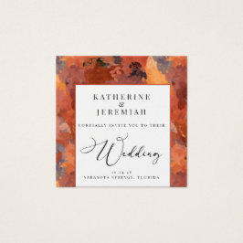 QR Code Moderne Terracotta Boho Faire-part de mari