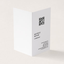QR-Code Moderner Beruflicher Exklusiv-Code Visitenkarten