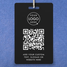 QR-Code | Modernes Black Business-Logo