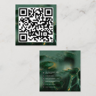 QR-Code Modernes, Minimalistisches Business-Grünes Telefonnummerkarte