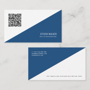 QR-Code Modernes, Minimalistisches, sauberes Beruf Visitenkarte