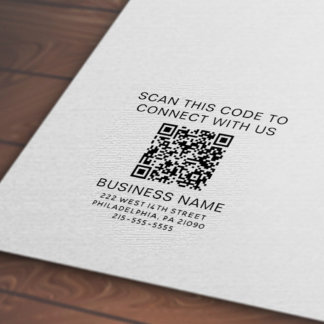QR-Code modernes Selbstfärbestempel für Unternehme Permastempel