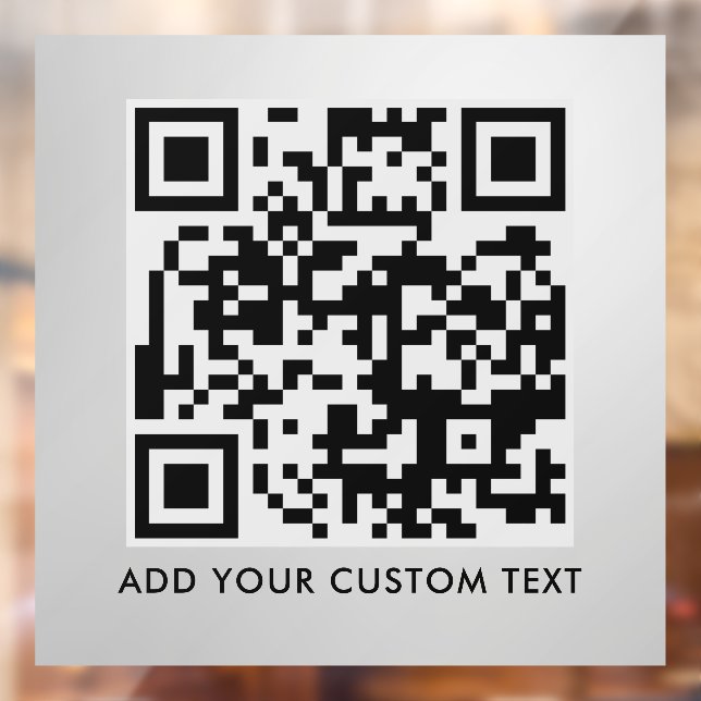 QR-Code | Modernes, stilvolles Scannable Fensteraufkleber (Blatt 2)