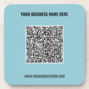QR-Code Name Website Berufliche Getränkekappe Getränkeuntersetzer