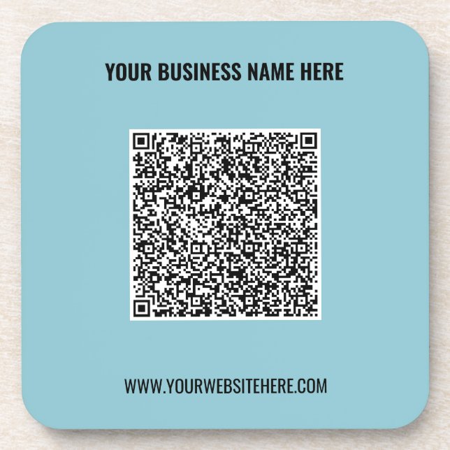 QR-Code Name Website Berufliche Getränkekappe Getränkeuntersetzer (Vorderseite)
