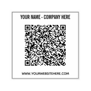 QR-Code-Name Website Personalisierter Geschäftsste Permastempel
