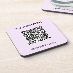 QR Code Name Website Werbemittelabdeckung Getränkeuntersetzer
