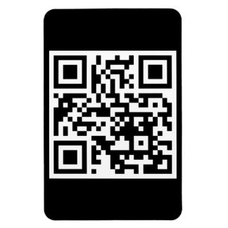 QR-Code nur flexibles Foto-Magnet Magnet