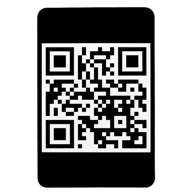 QR-Code nur flexibles Foto-Magnet Magnet (Vertikal)