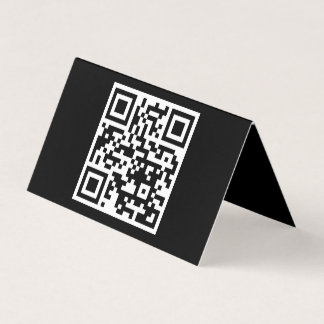 QR-Code nur horizontal geklappte Karte