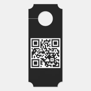 QR-Code nur Ticket Door Hanger Türanhänger