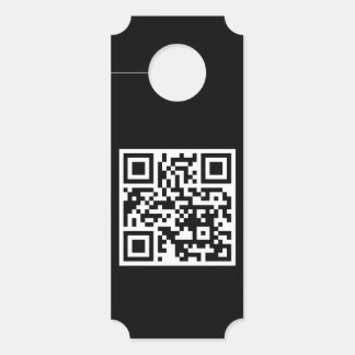 QR-Code nur Ticket Door Hanger Türanhänger