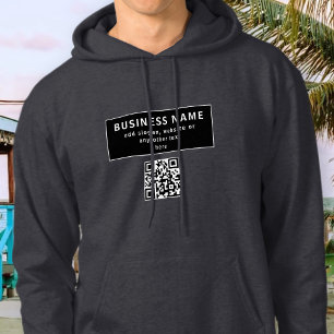 QR-Code oder Logo hochladen Modern Hoodie