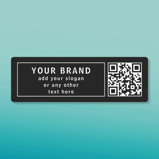 QR-Code oder Logo usw. hochladen | Modern Wasserdi Etiketten (Von Creator hochgeladen)