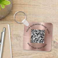 QR-Code oder Logo-Werbeaktion Rose Gold