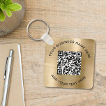 QR-Code oder Logo-Werbegold Schlüsselanhänger<br><div class="desc">Einfach eleganter Schlüsselanhänger für Ihr Unternehmen oder Ihre Organisation mit vergoldeten Imitaten aus Metall. Fügen Sie Ihren QR-Code oder Ihr Logo und zwei Zeilen mit individuellem Text hinzu,  z. B. Ihren Firmennamen,  Slogan,  vielen Dank oder verlass leer.</div>