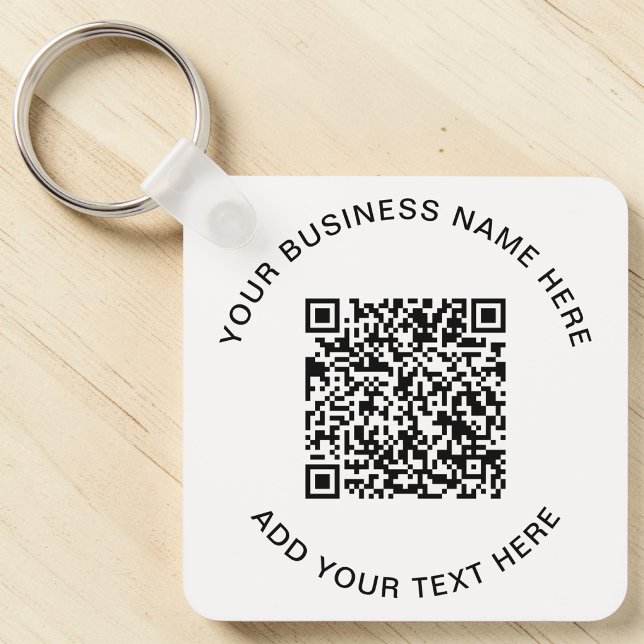 QR-Code oder Logo-Werbung Schlüsselanhänger (QR Code or Logo Promotional Keychain)