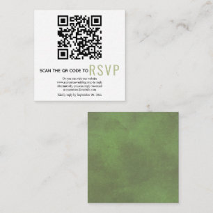 QR-Code online UAWG Green Hochzeitskarte Begleitkarte