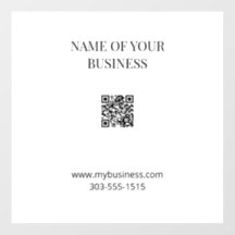 QR-Code Opake Window Clying