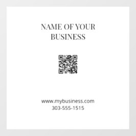QR-Code Opake Window Clying Fensteraufkleber