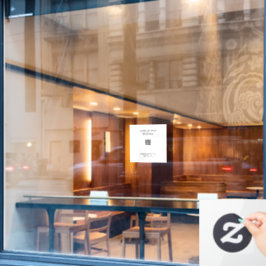 QR-Code Opake Window Clying Fensteraufkleber