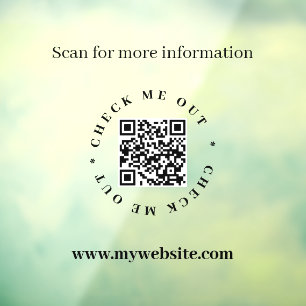 QR-Code Opake Window Clying Fensteraufkleber