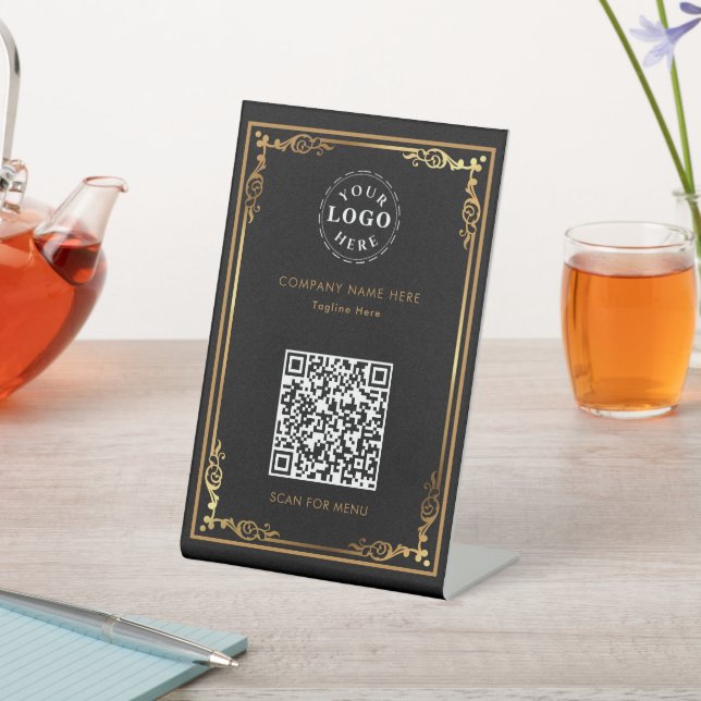 QR-Code, Personalisiertes Schild für das Pedestal (In SItu)